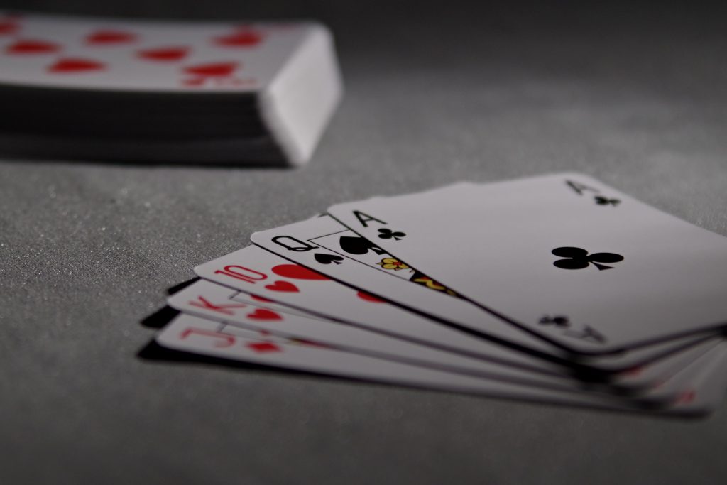 Picture of gambling cards.