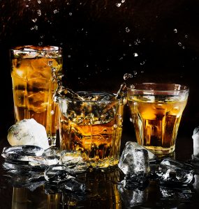 Picture of whiskey in glasses, which could lead to a DWI.